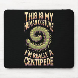 Halloween ist mein menschliches Kostüm, ich bin wi Mousepad