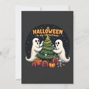 Halloween ist mein Weihnachtsgeister Weihnachten Einladung