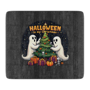 Halloween ist mein Weihnachtsgeister Weihnachten Schneidebrett