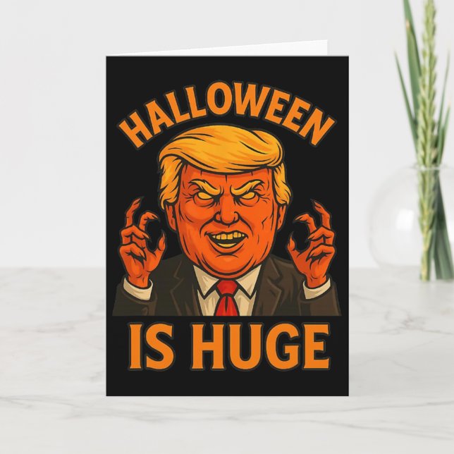 Halloween ist riesig  karte (Vorderseite)