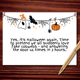 Halloween ist zurück... und das Chaos auch. Karte