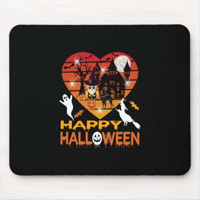 Halloween It Haunted Me Day and Night Mousepad (Vorne)