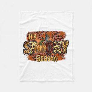 Halloween It is Spooky Season Birthday Fleecedecke