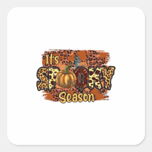 Halloween It is Spooky Season Birthday Quadratischer Aufkleber