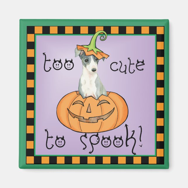 Halloween Italian Greyhound Magnet (Vorne)