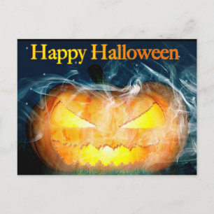 Halloween-Jack-0-Laterne Postkarte