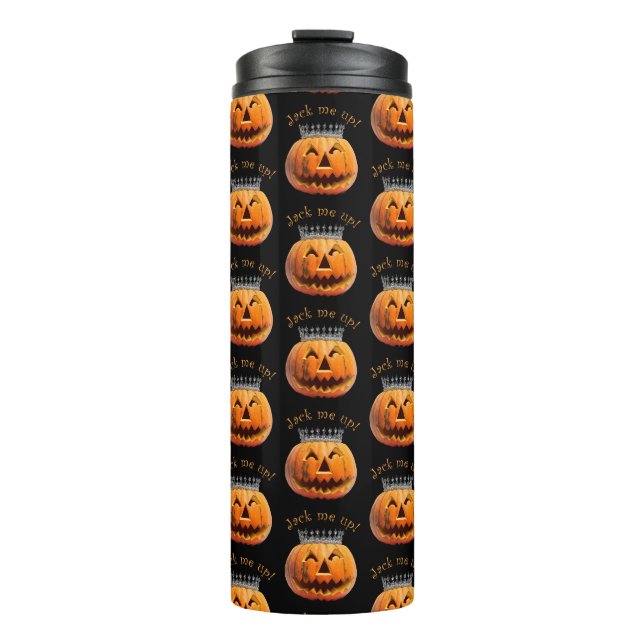 Halloween "Jack Me Up" Thermosbecher (Vorderseite)