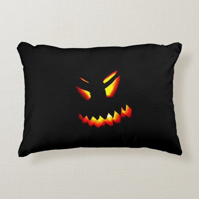 Halloween Jack-O-Lantern Coussin face 2 faces Impr (Devant)