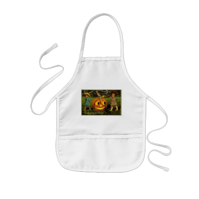 Halloween Jack-o-Lantern Ernteabend von Kindern Kinderschürze (Vorne)