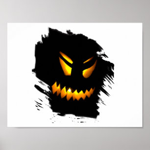 Halloween-Jack-O-Lantern-Gefechtsgestelle Poster