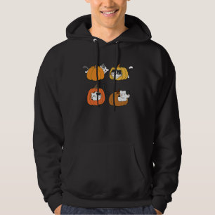 Halloween Jack O Lantern Kürbis Katze Vollmond Hoodie