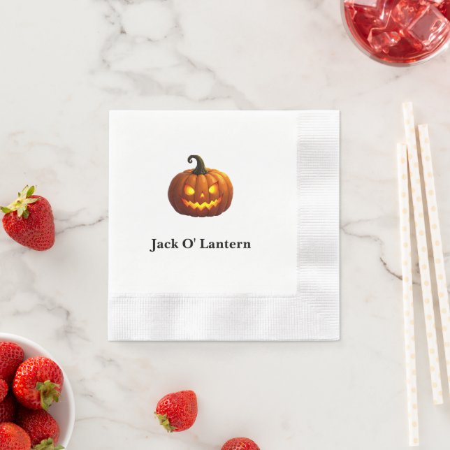 Halloween Jack O' Lantern Paper Napkin Serviette (Beispiel)