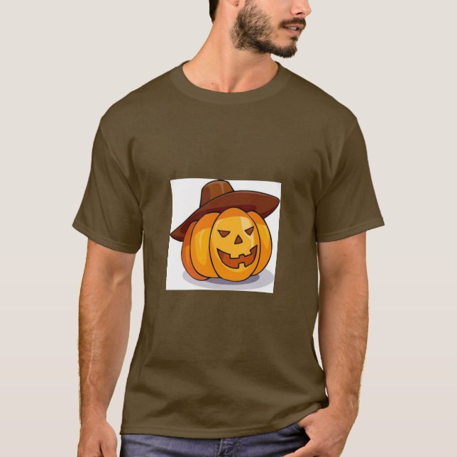 Halloween-Jack-O-Lantern-T - Shirt (Vorderseite)