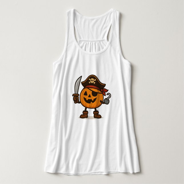 Halloween-Jack-o-Lantern Tank Top (Design Vorderseite)