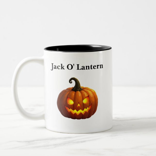 Halloween Jack O' Lantern Tasse (Links)