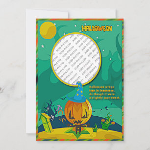 Halloween Jack o' Lantern Wizard Foto Frame hinzuf
