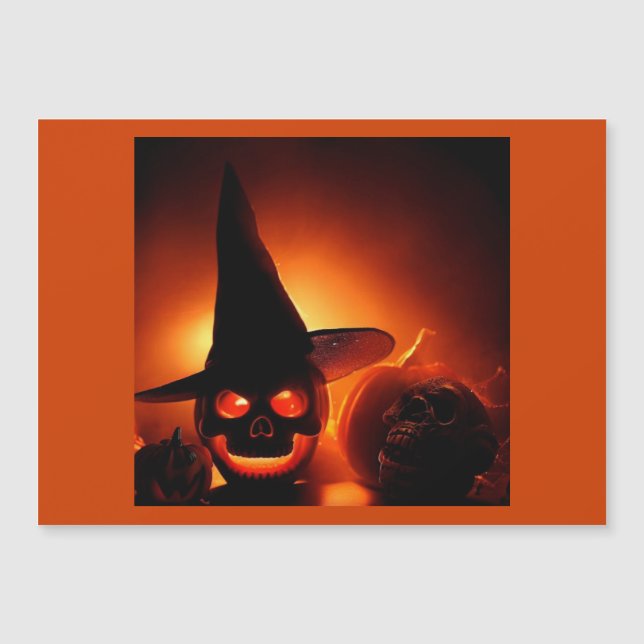 Halloween - Jack-O-Lanterns 5 Magnetkarte (Vorderseite)