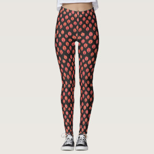 Halloween Jack-o-Lanterns auf Schwarz Leggings