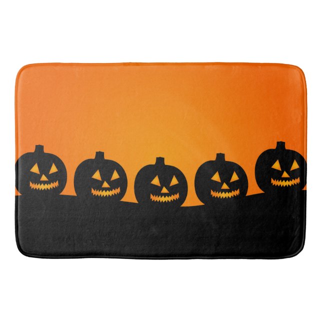 Halloween Jack-O-Lanterns Badematte (Vorderseite)