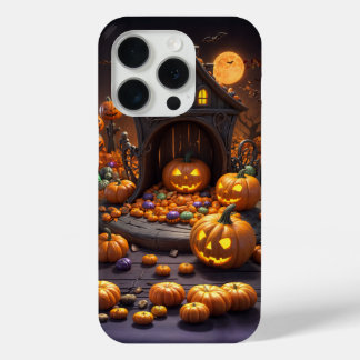 Halloween Jack o Lanterns Icons iPhone 15 Coques