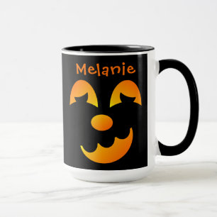 Halloween Jack-o' Laterne Funny Face Combo Tasse