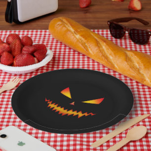 Halloween Jack O'Lantern Gesicht cooles beängstige Pappteller