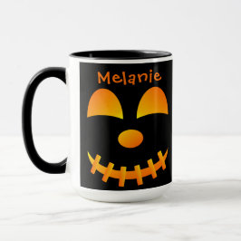 Halloween Jack-o'lanterne Mignonne Face Combo Mug