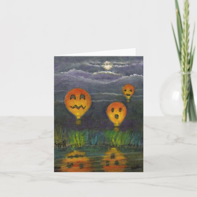 Halloween Jackaloon! Notiz Card Spaß! Karte (Vorderseite)