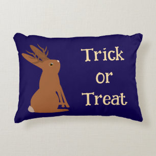 Halloween Jackalope Trick oder Treat Custom Dekokissen