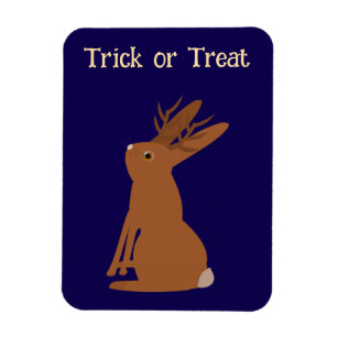 Halloween Jackalope Trick oder Treat Custom Magnet