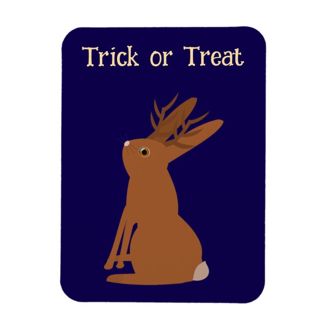 Halloween Jackalope Trick oder Treat Custom Magnet (Vertikal)