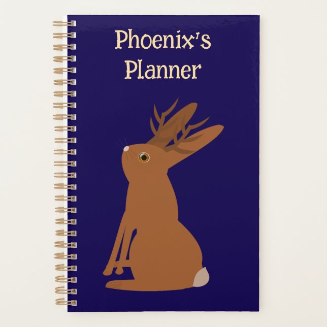 Halloween Jackalope Trick oder Treat Custom Planer (Vorderseite)