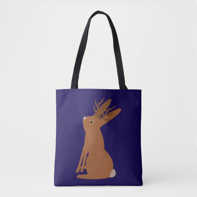 Halloween Jackalope Trick oder Treat Double Side Tasche (Vorderseite)