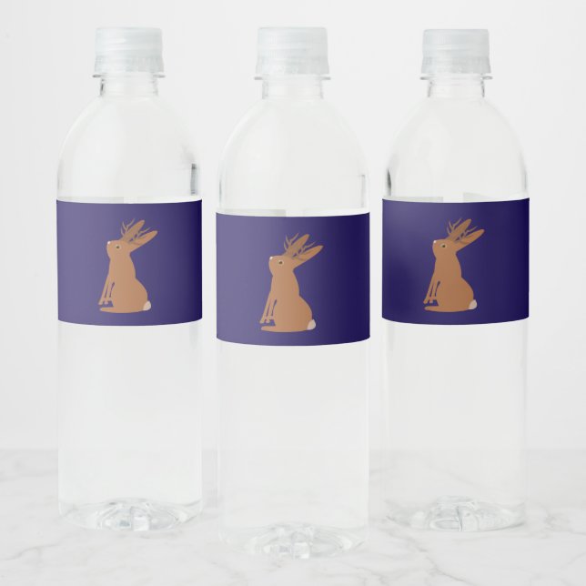 Halloween Jackalope Trick oder Treat Gemustert (Flaschen)