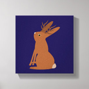 Halloween Jackalope Trick oder Treat Leinwanddruck