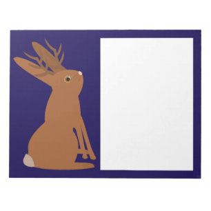 Halloween Jackalope Trick oder Treat Notizblock
