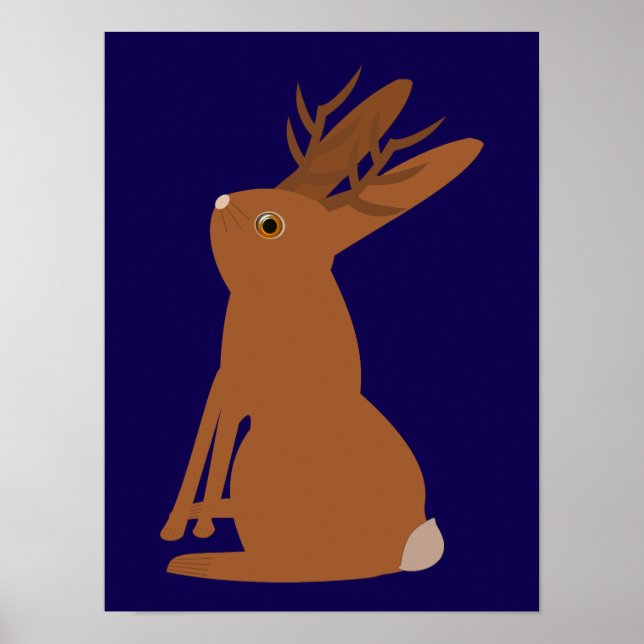 Halloween Jackalope Trick oder Treat Poster (Vorne)