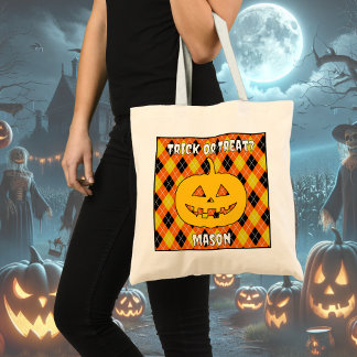 Halloween Jacquard Sac à coller ou à traiter avec 