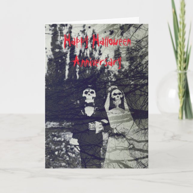 Halloween-Jahrestag Karte (Vorderseite)