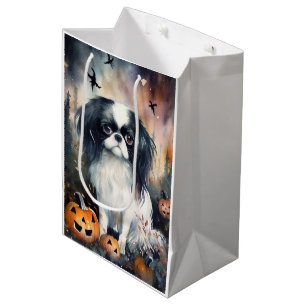 Halloween Japan-Chin mit Kürbissen Gruselig Mittlere Geschenktüte