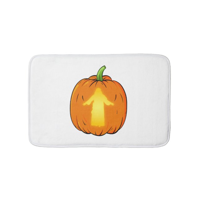 Halloween Jesus Design mit Jesus Pumpkin Badematte (Vorderseite)