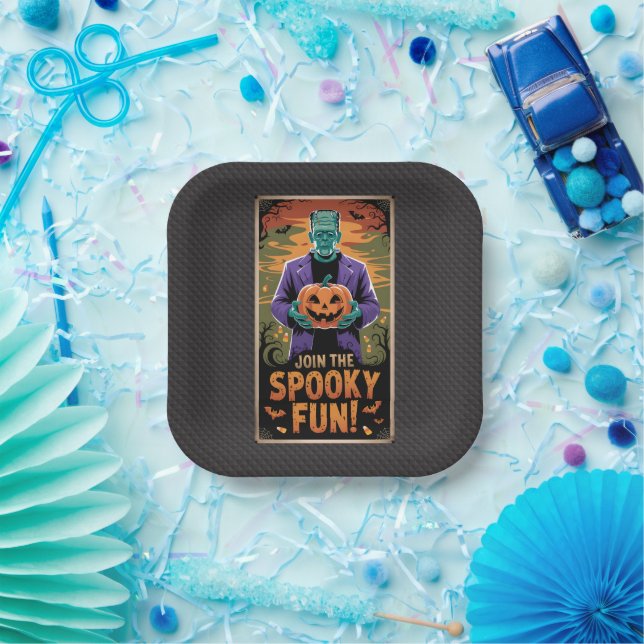 Halloween - Join the spooky Fun Pappteller (Party)