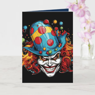 Halloween/Joker Grußkarte Karte