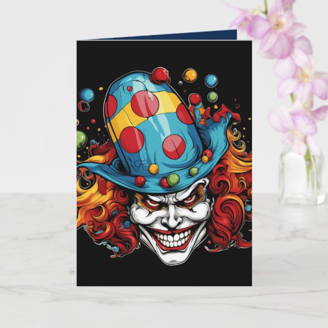 Halloween/Joker Grußkarte Karte (Orchidee)