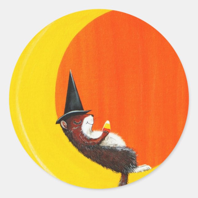 Halloween Joy! Runder Aufkleber (Vorderseite)