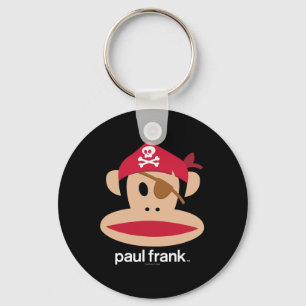 Halloween Julius Pirate Monkey-Logo Schlüsselanhänger