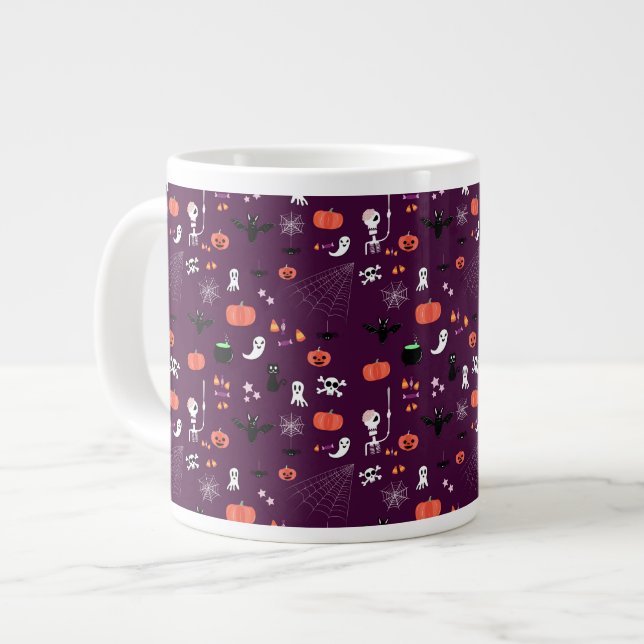 Halloween Jumbo-Tasse (Vorderseite Links)