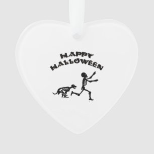 Halloween-Junge und Hund Ornament