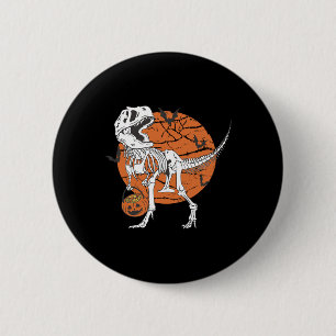 Halloween Jungen Dinosaurier Skelett T Rex Gruseli Button