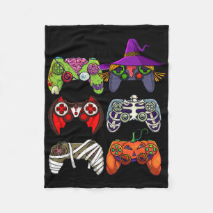 Halloween-Jungen Gamer Skelett Zombie Gaming Contr Fleecedecke